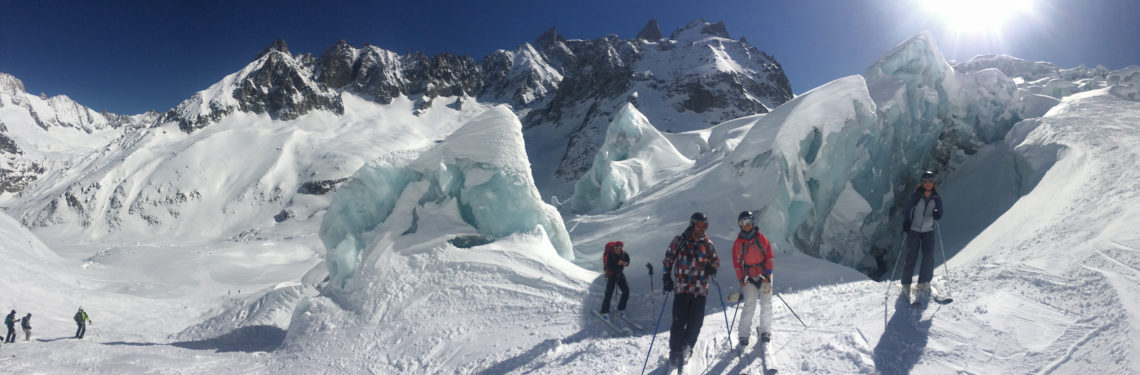 Glacier on the Vallée Blanche